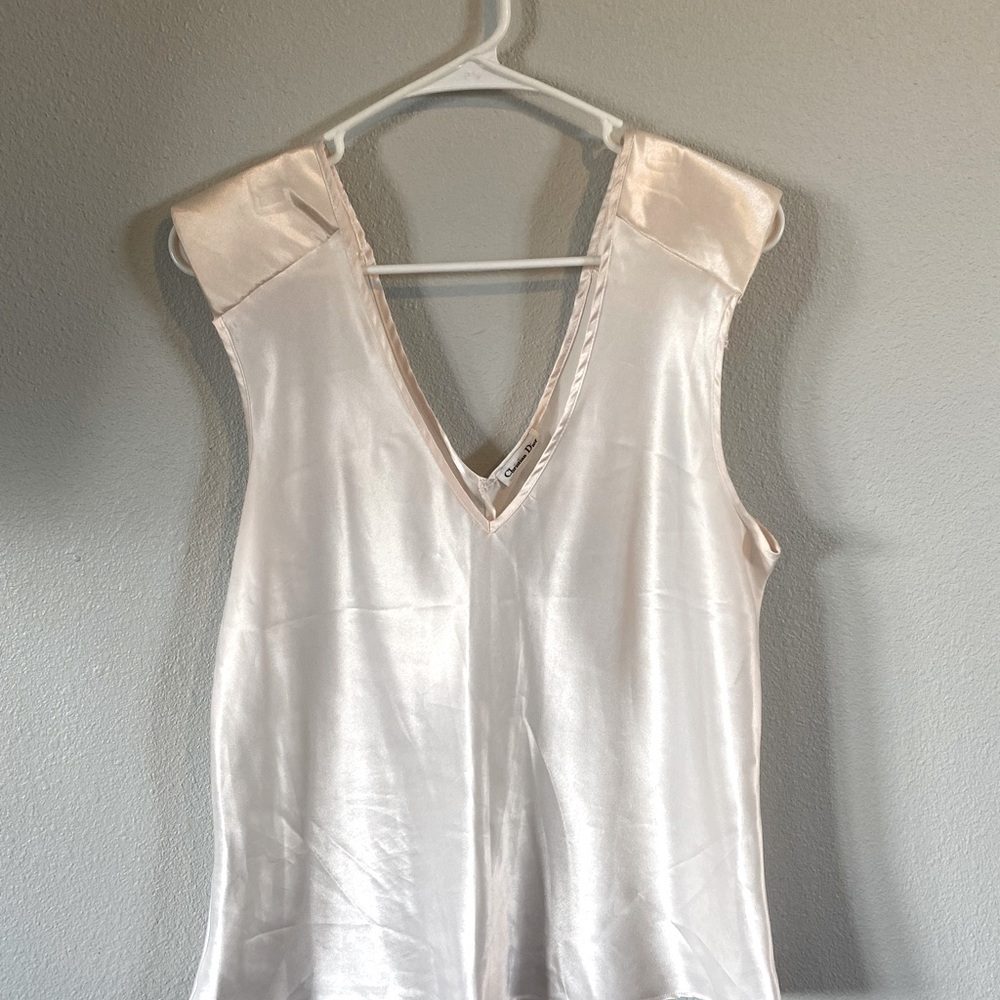 Vintage Christian Dior sleeveless silk top